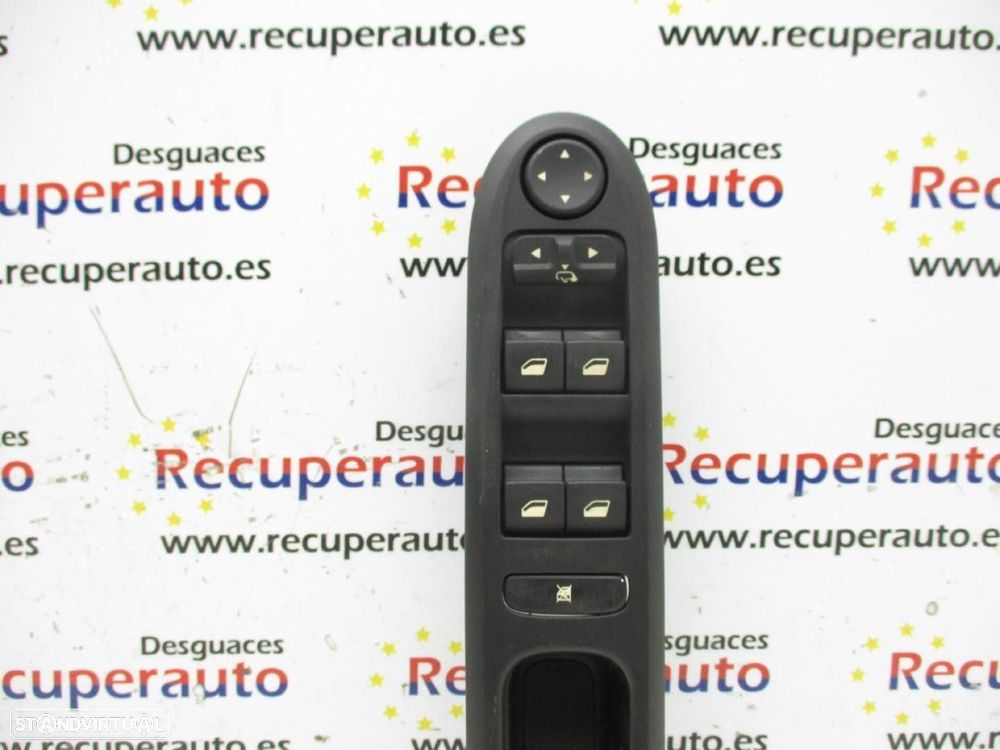 COMANDO ELEVADOR DE VIDRO FRONTAL ESQUERDO PEUGEOT 407 SW 2009 -96468704XT - 2