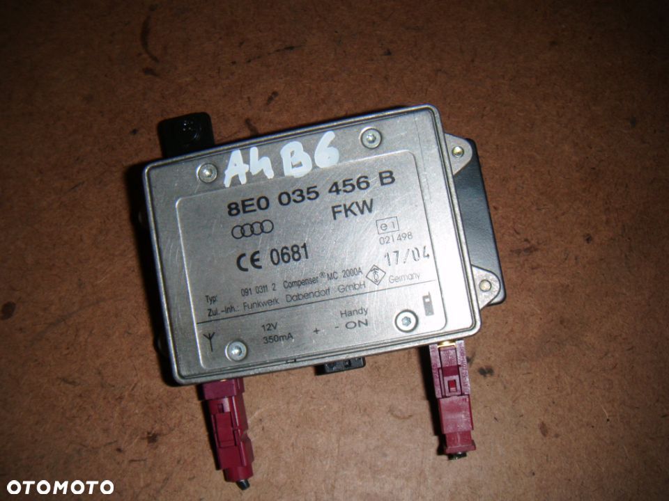 audi a4 b6 wzmacniacz antenowy 8e0035456b - 1