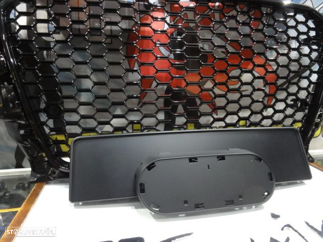 Grelha frontal audi a3 8V 12-16 HATCHBACK / LIMOUSINE / CABRIO, RS3 LOOK preto brilhante - 3