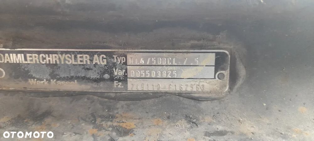 Mercedes Atego NL4/50DCL Tylna oś skrętna wleczona !! 7,5 wielkość osi. !! - 3