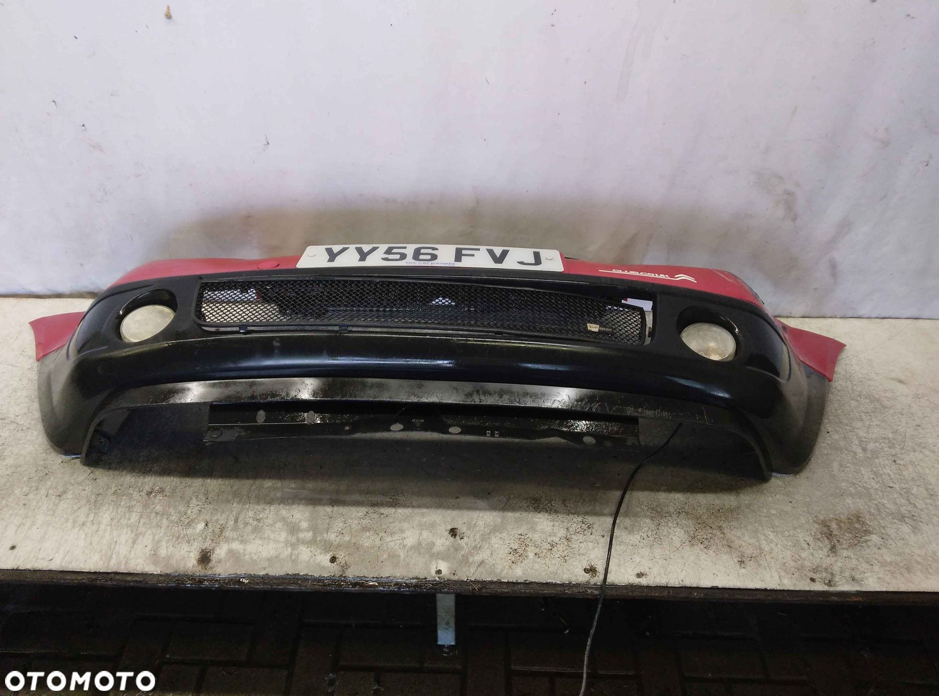 ! ZDERZAK PRZEDNI PRZOD CITROEN C2 HALOGENY TUNING GRILL ZUN SPORT CZERWONY KOD KOLOR KKNB KKN - 2
