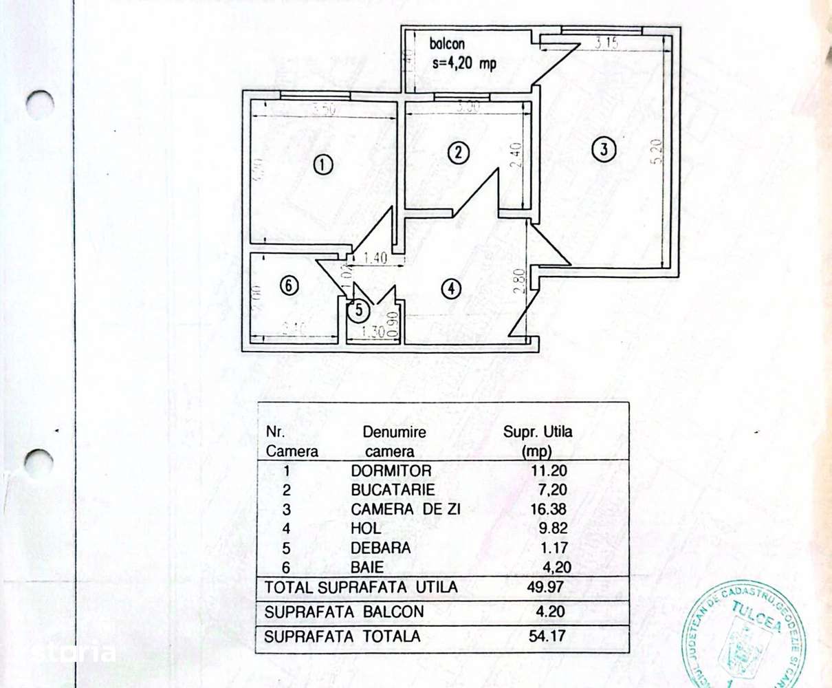 Apartament 2 camere, decomandat,54mp utili, Cartier C5 — fotografia 1