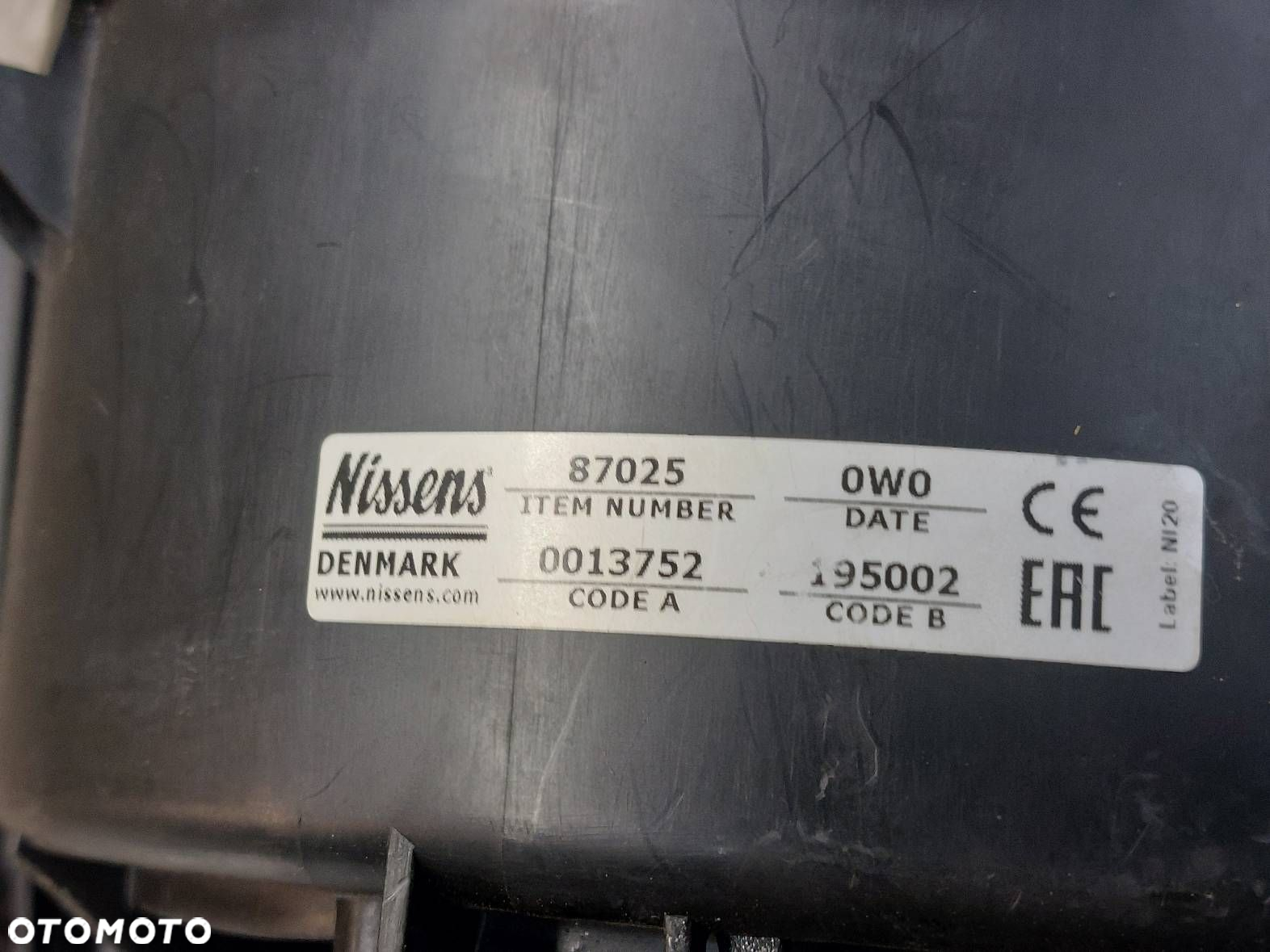DMUCHAWA WENTYLATOR NAWIEWU + REZYSTOR VECTRA C EU 87025 73421312U - 4