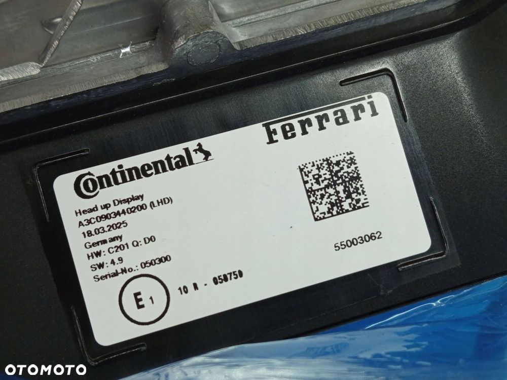 WYŚWIETLACZ HEAD UP HEADUP DISPLAY HUD FERRARI 296 GTB GTS 55003062 - 6