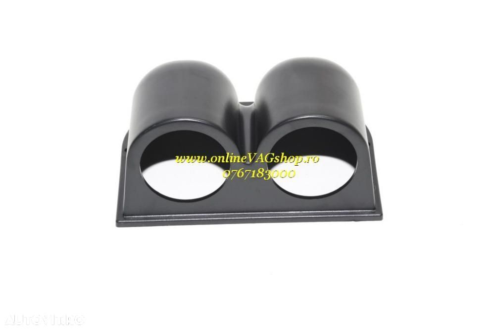 Suport pentru 2 ceasuri indicatoare de 52mm fixare bord - 5