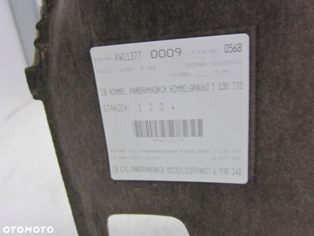 BMW E91 PODSUFITKA GRAU SZARA PANORAMA 6982757 - 6