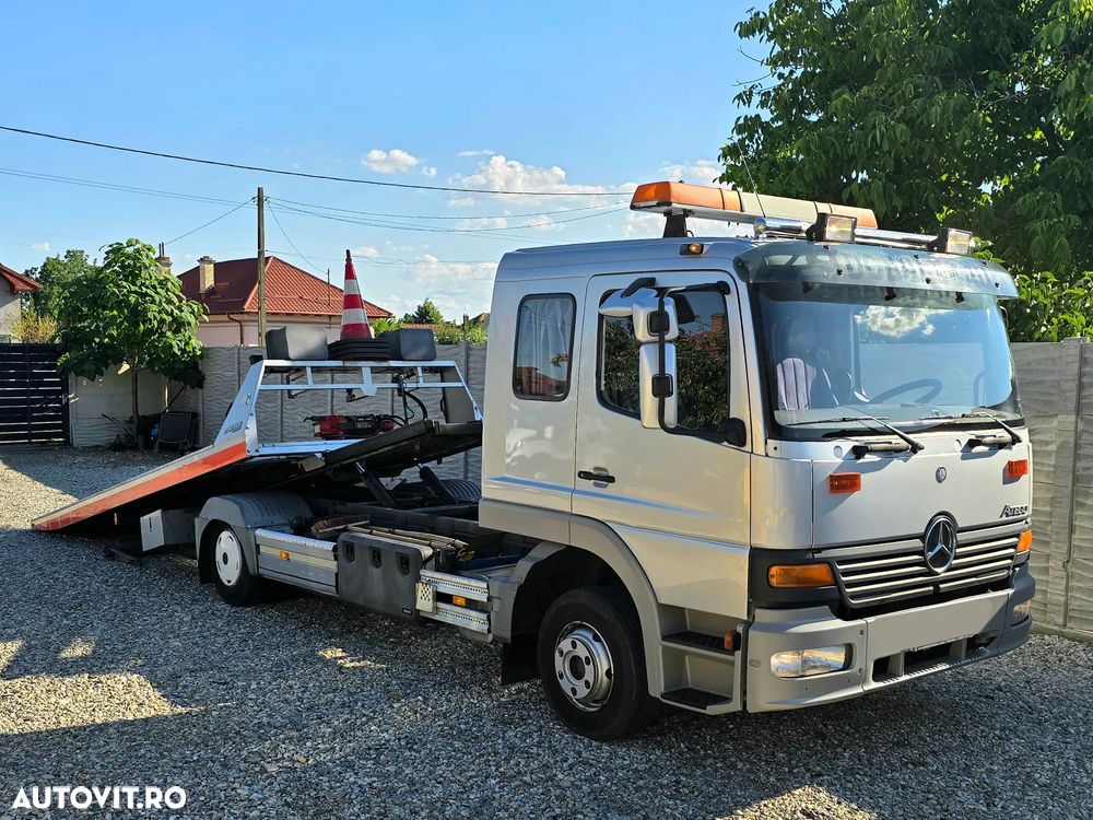 Mercedes-Benz ATEGO 1023 PLATOU HIDRAULIC INOX 6M  + FURCA SI 6 LOCURI - 9