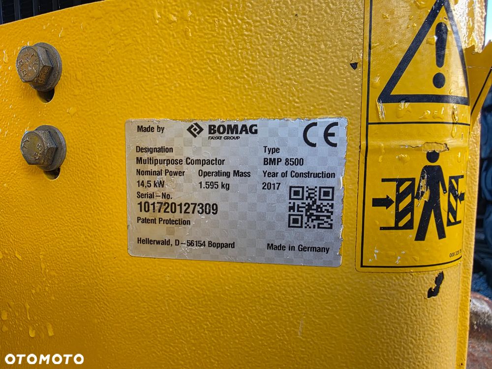 Bomag BMP 8500, 2017 ROK, 950 MTH, ZDALNIE STEROWANY - 16