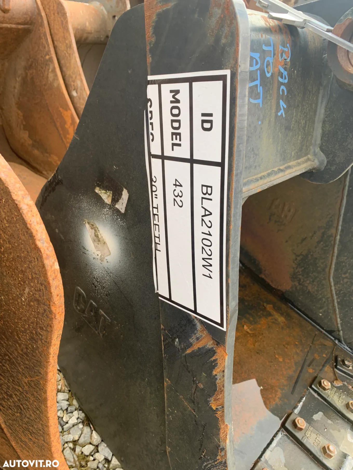 Cupa noua Buldoexcavator Caterpillar 432, latime 740 mm - 4