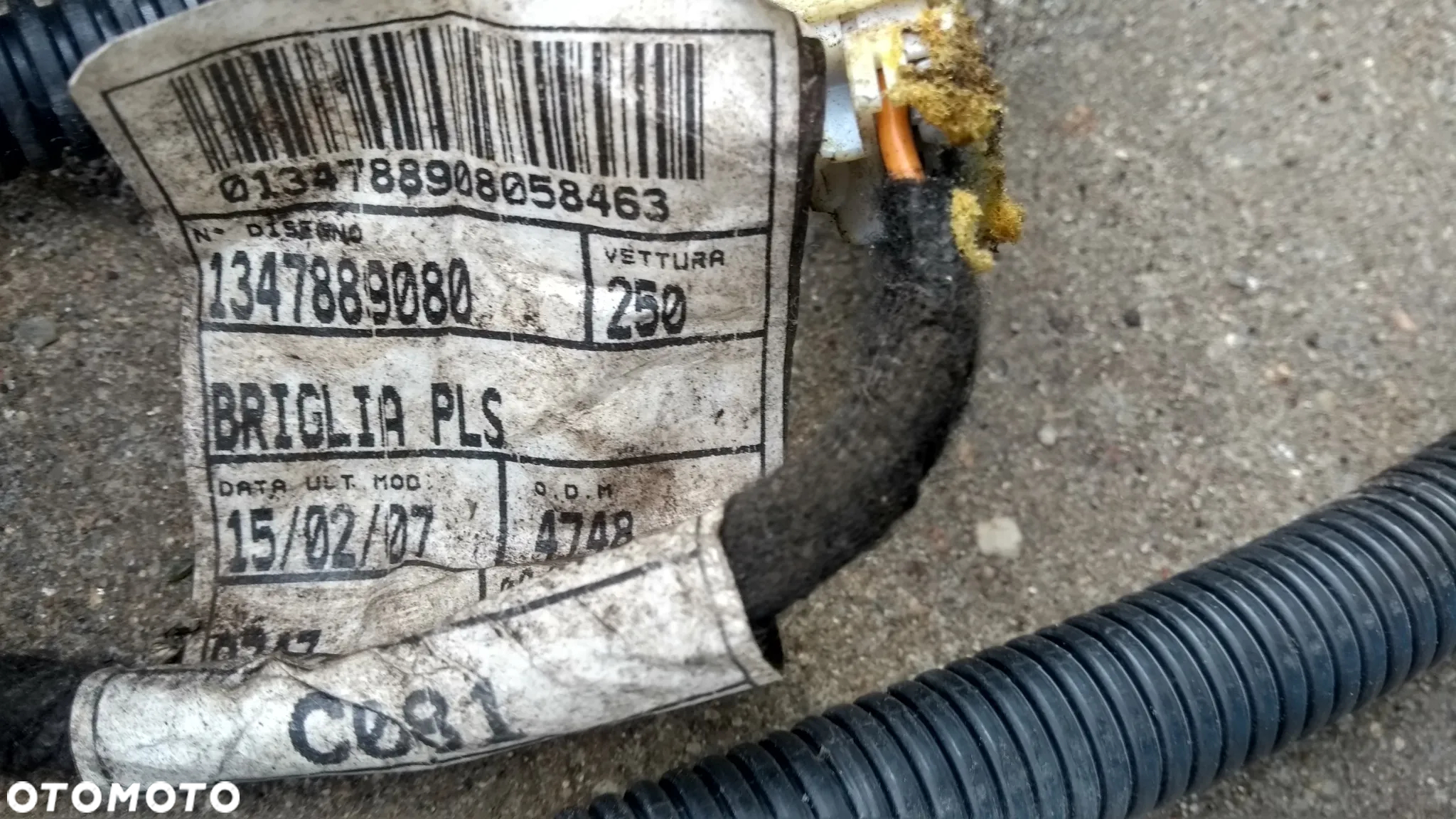 Fiat Ducato 2.3 Instalacja elektryczna kabiny Wiązka tylna karoserii drzwi tylnych lamp - 8