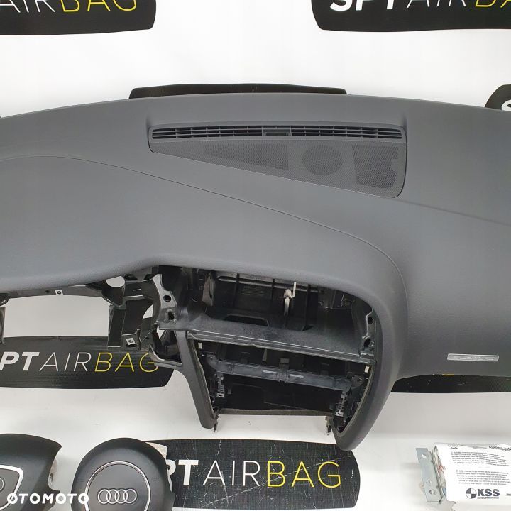 AUDI A5 DESKA ROZDZIELCZA KONSOLA KOKPIT PULPIT PODUSZKI AIRBAG AIR BAG PASY KIT SET - 3