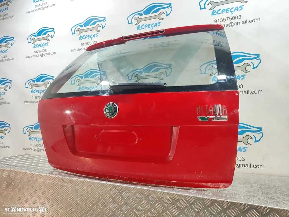 Porta Tampa Mala Skoda Octavia 2 II Carrinha 1Z5 VRS Fecho Puxador - 3