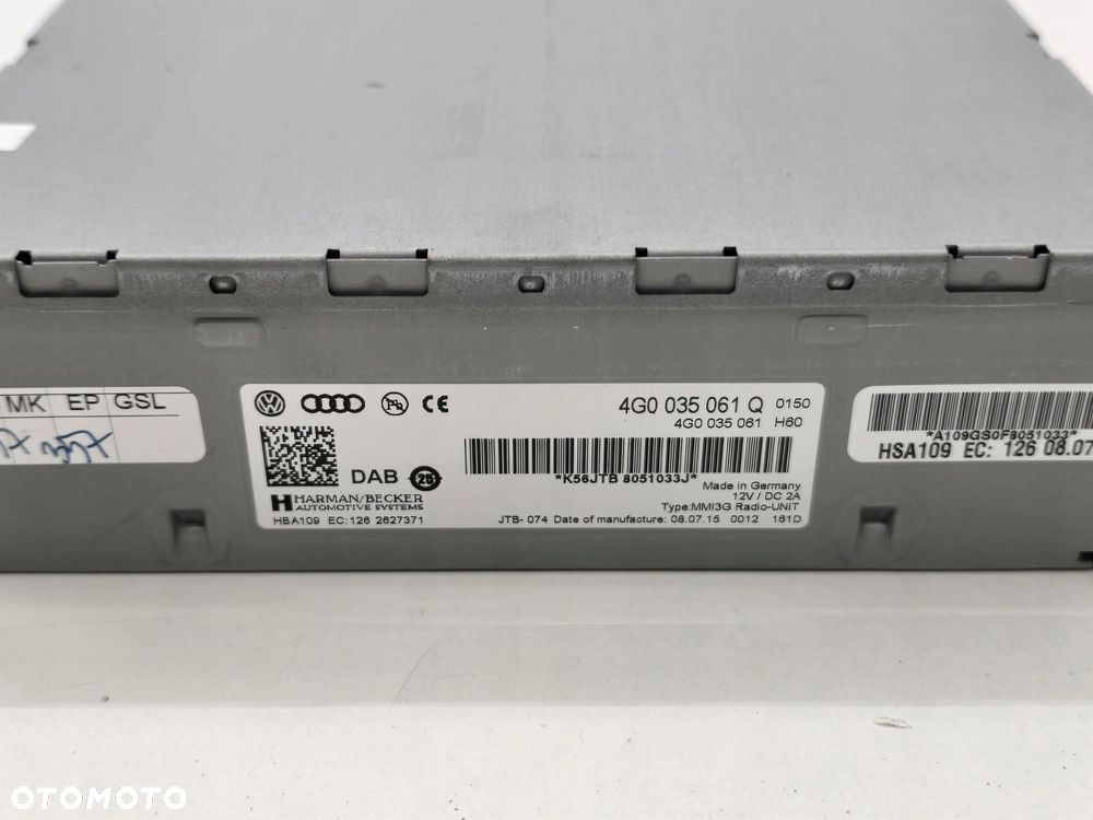 AUDI A4 B8 LIFT 15R MODUŁ TUNER RADIA 4G0035061Q - 2