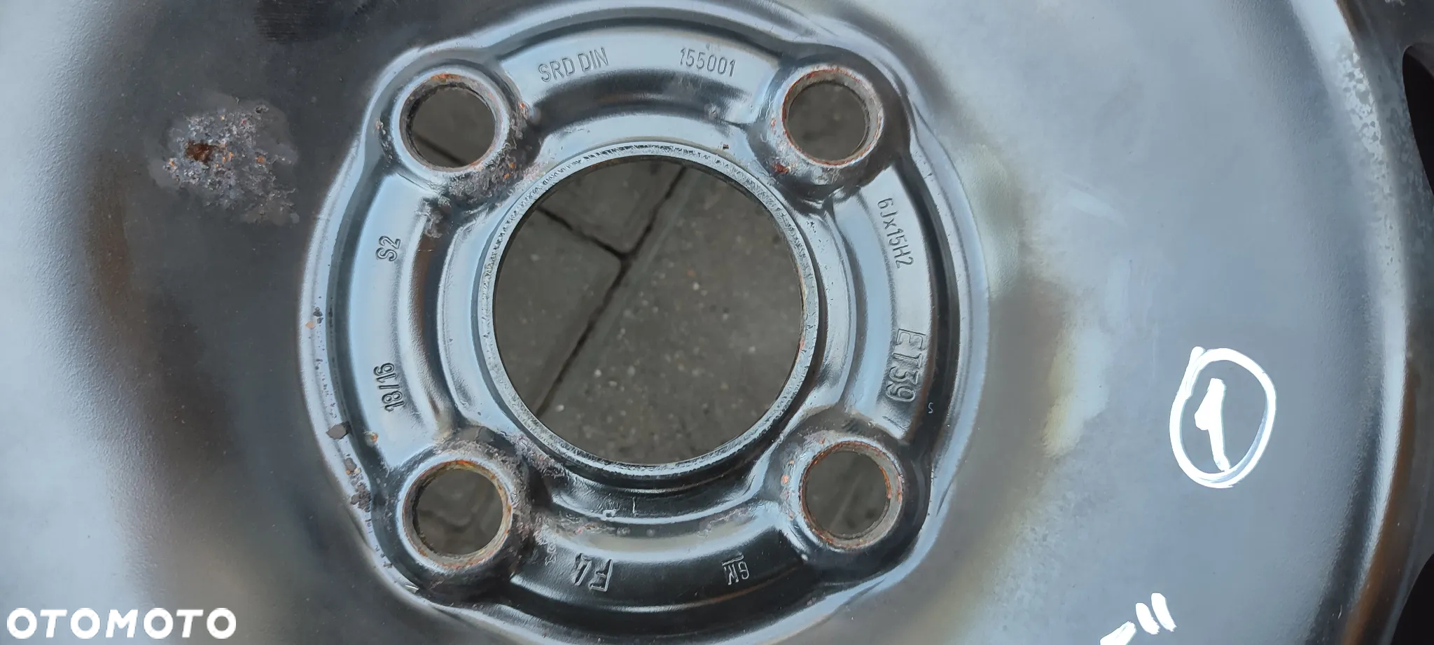 FELGI STALOWE 4x100 6Jx15 CALI ET39 OPEL CORSA D,E FIAT GRANDEPUNTO 4 SZTUKI KOMPLET - 6
