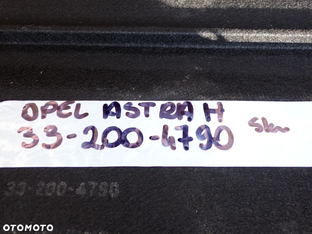 PÓŁKA BAGAŻNIKA OPEL VECTRA C , OPEL ASTRA H HB 3 DRZWI , OPEL INSIGNIA A HB , CORSA D 3 DRZWI , OPEL ASTRA J IV HB , OPEL ASTRA H 5 DRZWI - 19