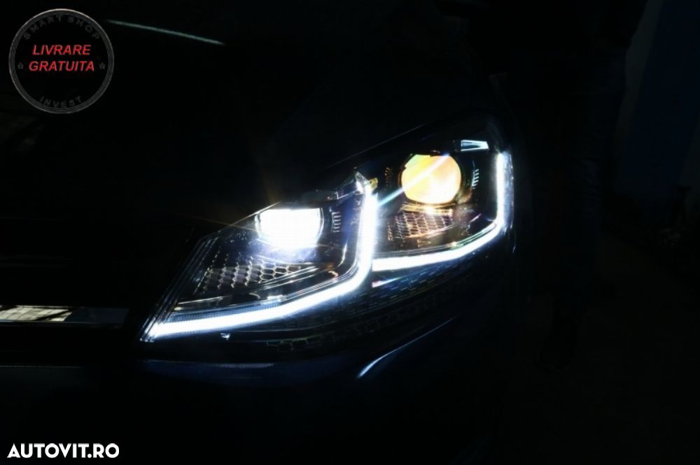 Bara Fata cu Faruri LED Semnal Dinamic VW Golf VII 7 (2013-2017) R-Line Look- livrare gratuita - 24