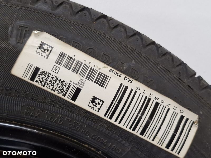 FIAT 500X KOŁO DOJAZDOWE ZAPASOWE 145/90/16 16 CALI ET 22 5X110 - 3