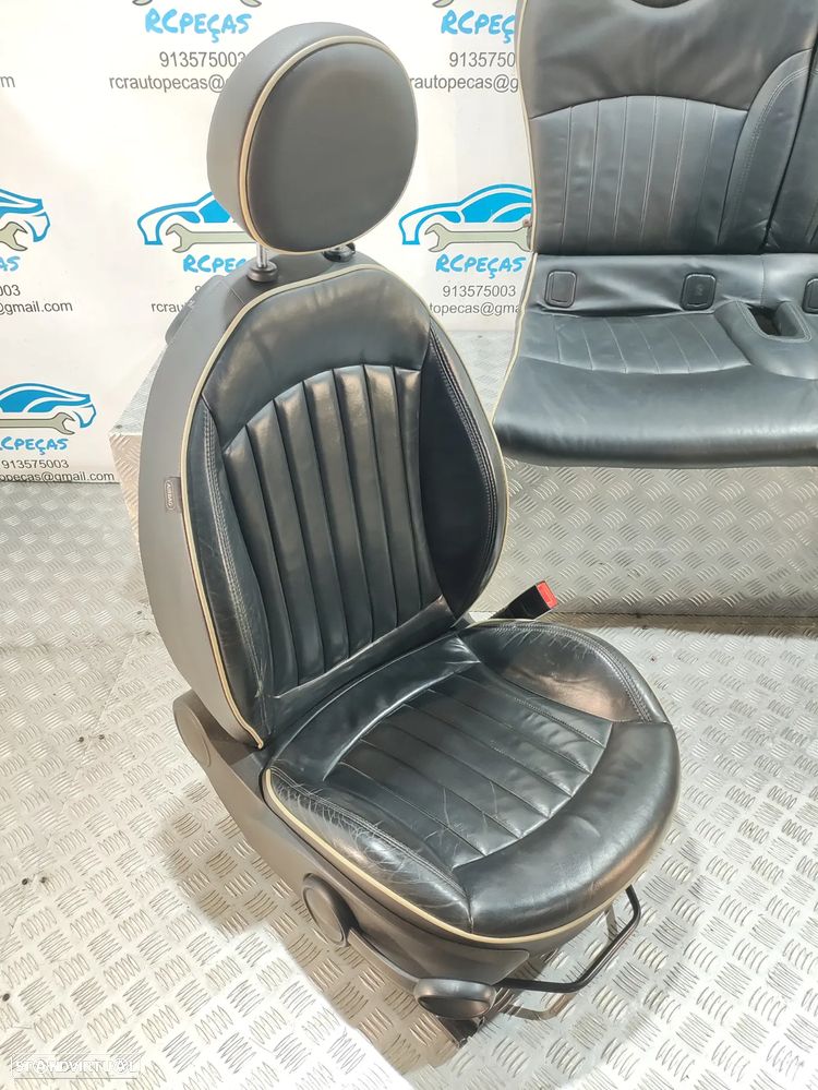BANCOS PELE ORIGINAIS MINI COOPER S R56 R55 CLUBMAN R57 CABRIO - 6