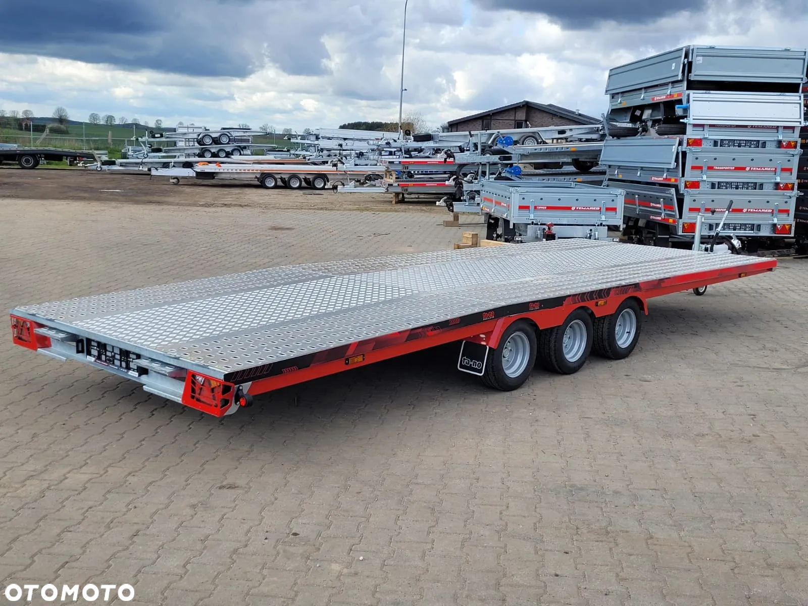 TA-NO DOSTAWA! Laweta Scorpio 600x210cm Przyczepa trzyosiowa z podłogą aluminiową! Koła 10” Kąt najazdu 12° Idealna do przewozu busa, samochodu! DMC 3500kg - 5