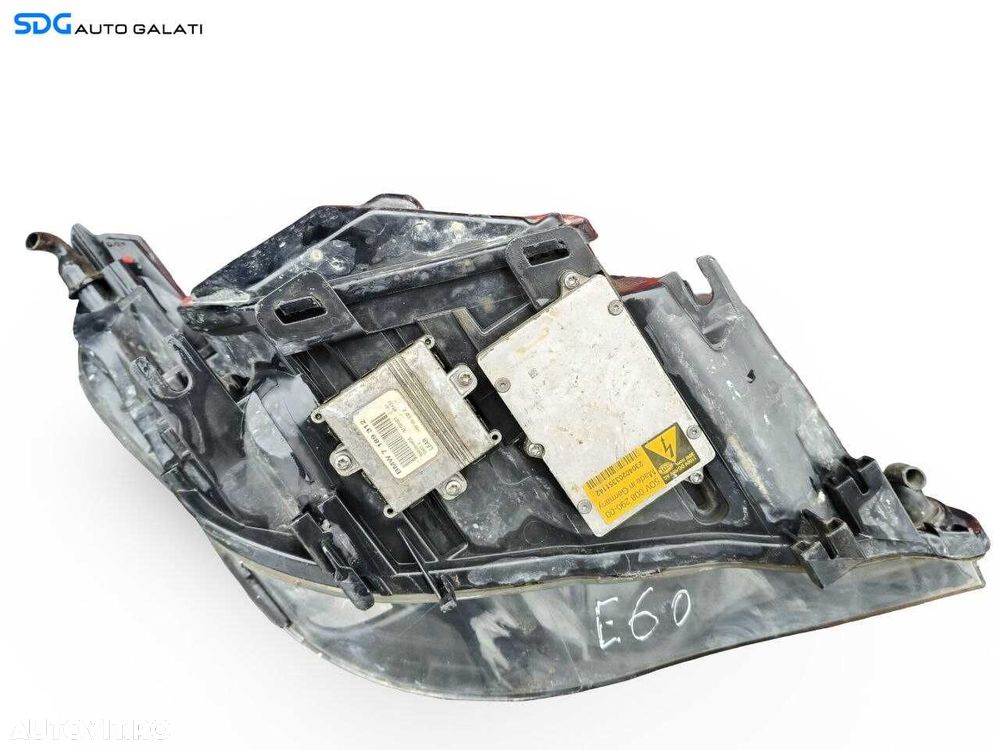 Far Stanga EUROPA cu Xenon BMW Seria 5 E60 E61 2003 - 2007 Cod 7189312 (Ureche Superioara Lipsa) [LS0715] - 5