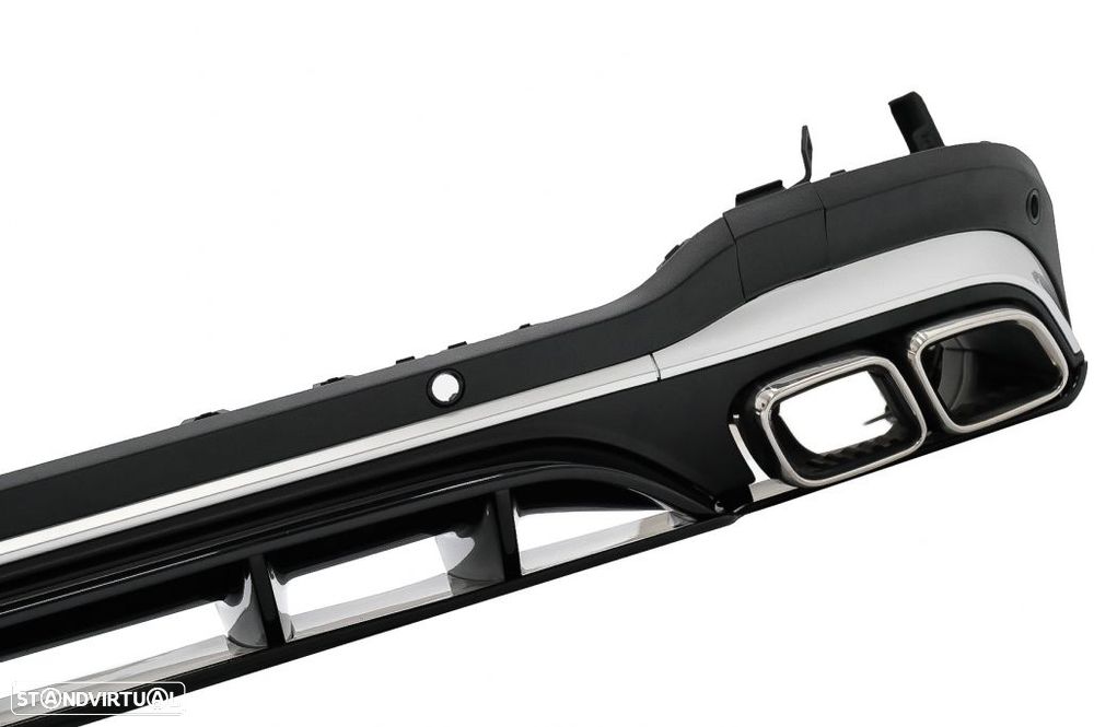 Difusor com Ponteiras Mercedes GLC SUV X253 (2020 em diante) - 2