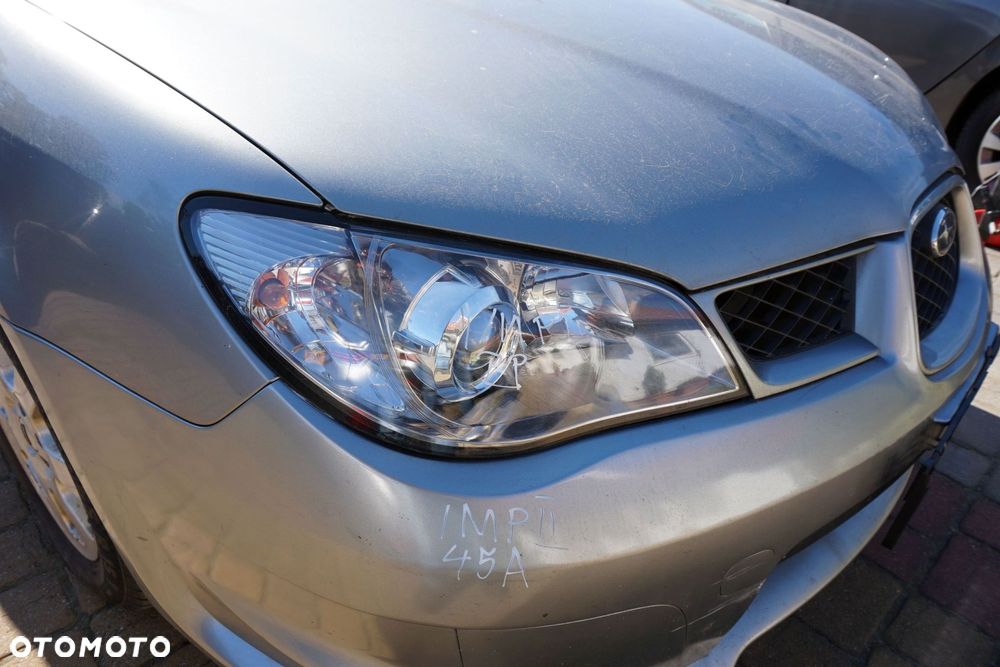 MASKA ZDERZAK BŁOTNIKI LAMPY IMPREZA II GD LIFT 45A  SUBARU 2006-2007 SZARY PRZÓD KOMPLETNY - 29