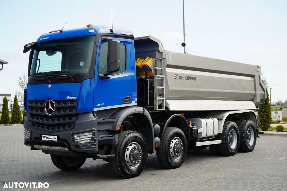 Mercedes-Benz AROCS 4145 / 8X8 / WYWROTKA TYLNOZSYPOWA / KH-KIPPER 6 M / AUTOMAT / EURO 6 - 8