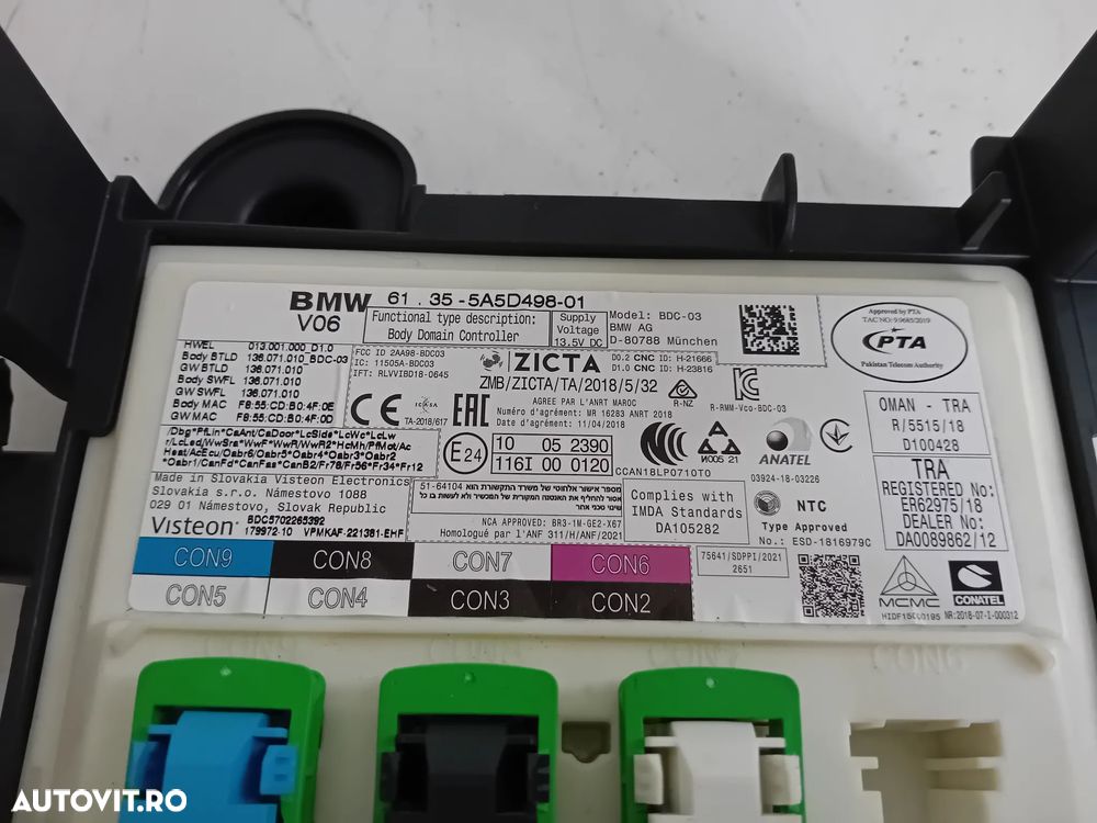 Modul Confort BDC BCM Bmw G22 G23 G26 G80 Seria 4 Cod 5A5D498 - 7