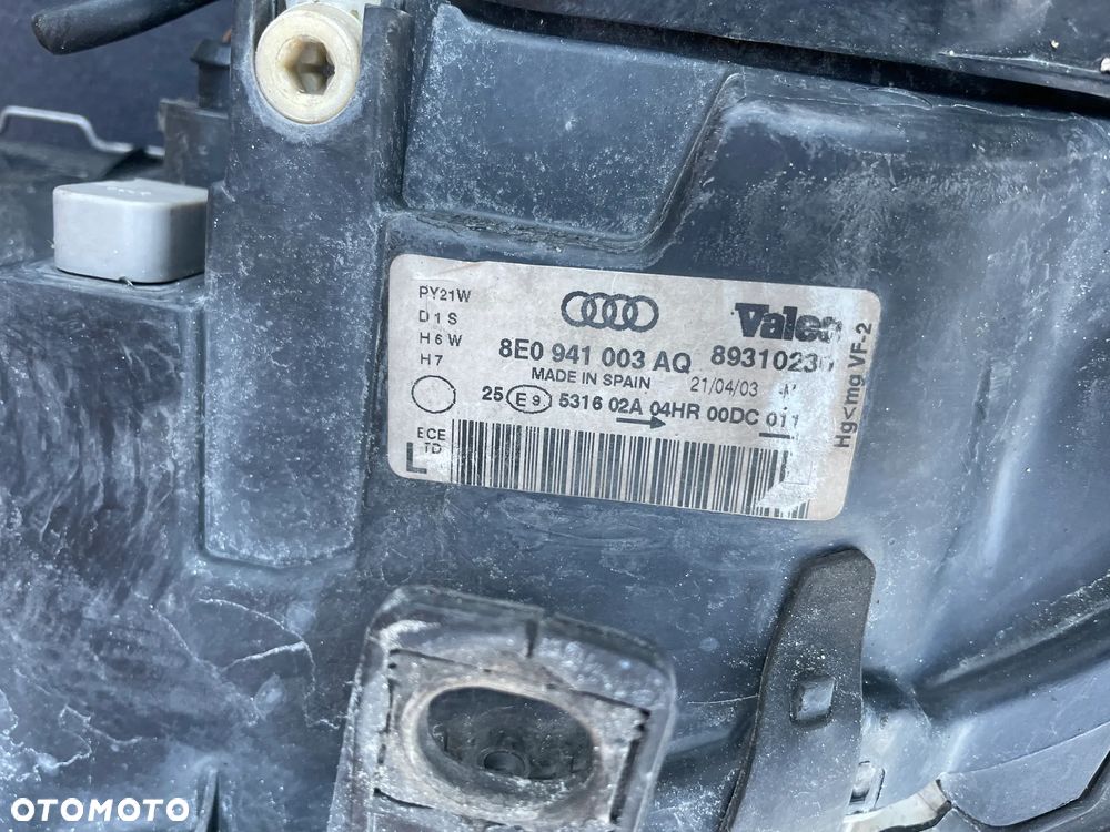 MASKA zderzak przód xenon lampa lewa prawa pas przedni LZ5L LZ3H AUDI A4 B6 - 19