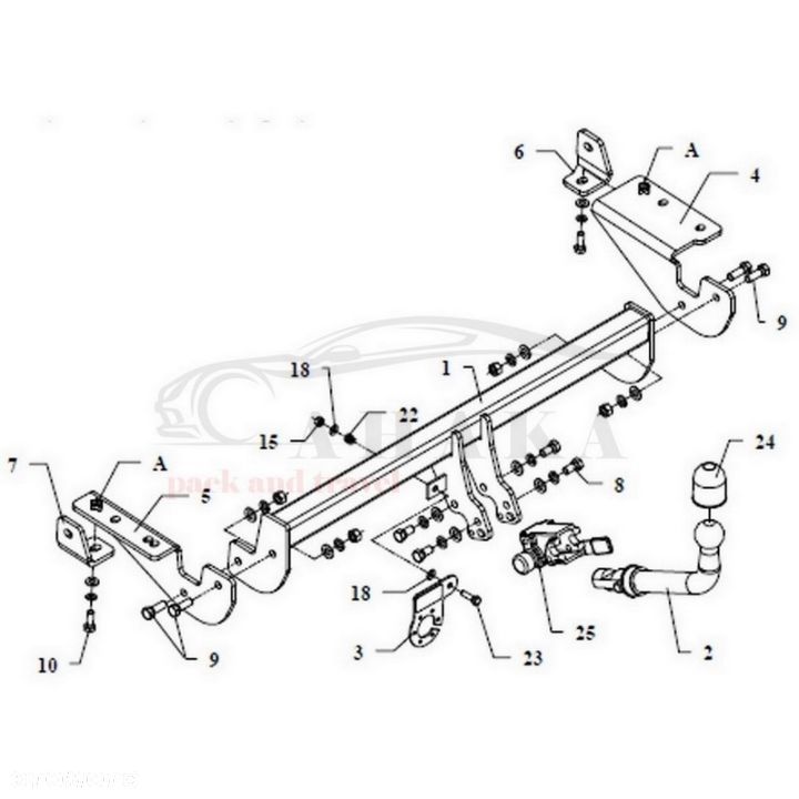 Hak Holowniczy Automat Do Peugeot 307 Break, Sw Kombi 2002-2005 - 3