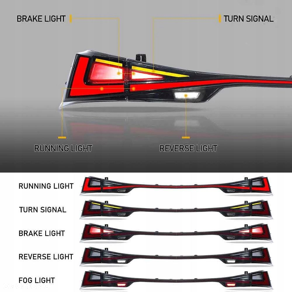 Lampy tyl ne blenda kpl Vland Full Led Neon Tuning Lexus IS III 3 2013-2020 - 6
