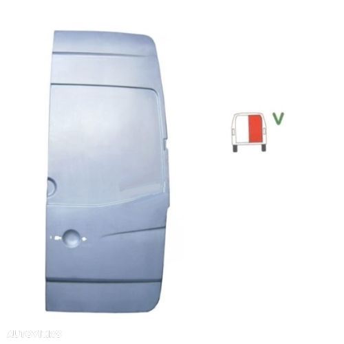 Panou usa spate Mercedes Sprinter 2006-2018, Vw Crafter (2e), 12.2005-04.2017, spate, Dreapta, inalta Indoita - 1