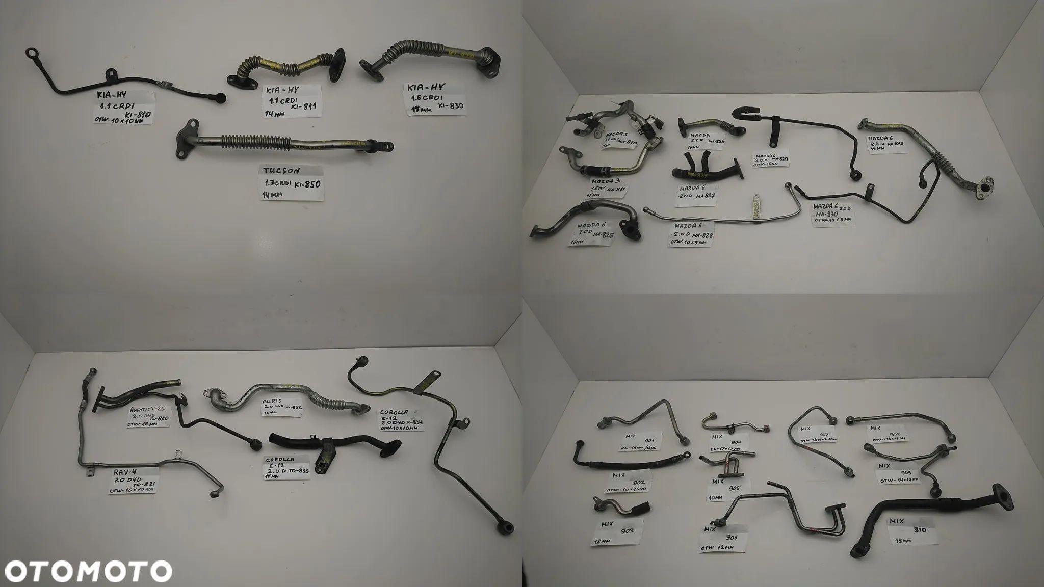 MIX KIA HYUNDAI TOYOTA NISSAN ROVER JAGUAR MAZDA RURKA TURBOSPRĘŻARKI - 1