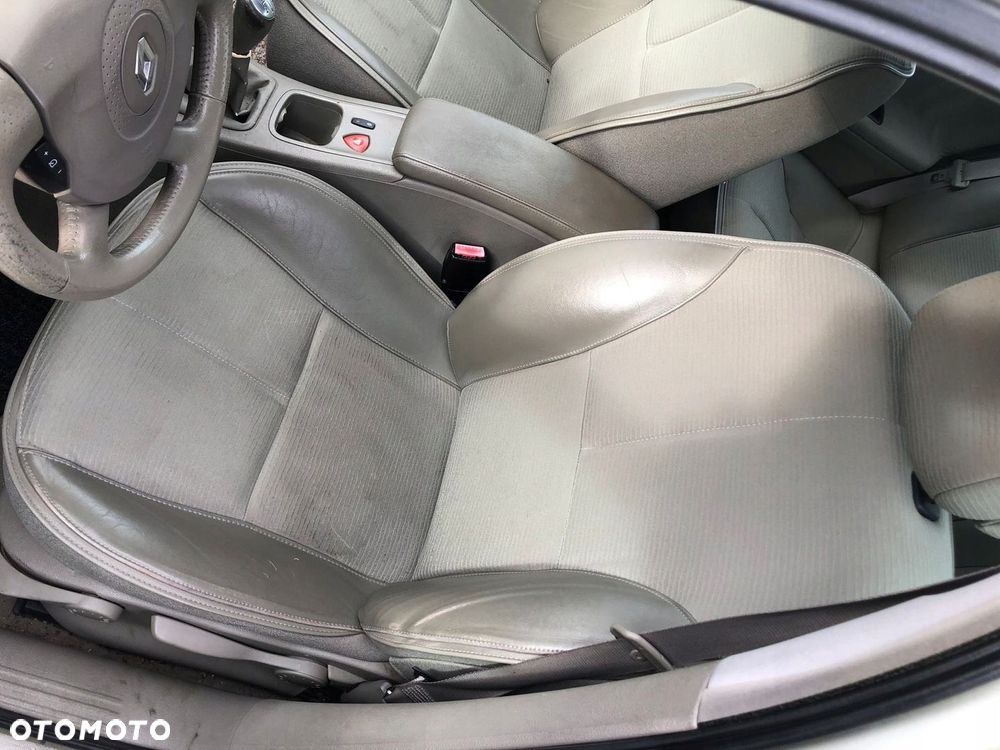 RENAULT LAGUNA II 2 fotel fotele kierowcy pasażera półskóry beżowe - 3