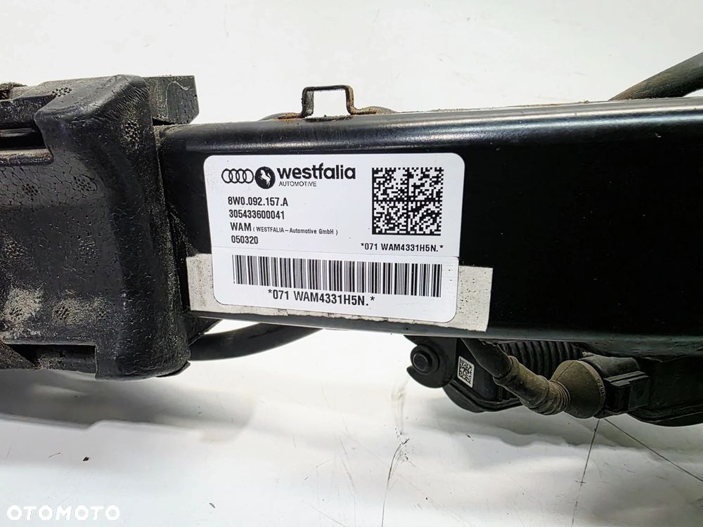 HAK HOLOWNICZY SKŁADANY WESTFAILA + MODUŁ AUDI A4 B9 8W0092157A KOMPLET - 7