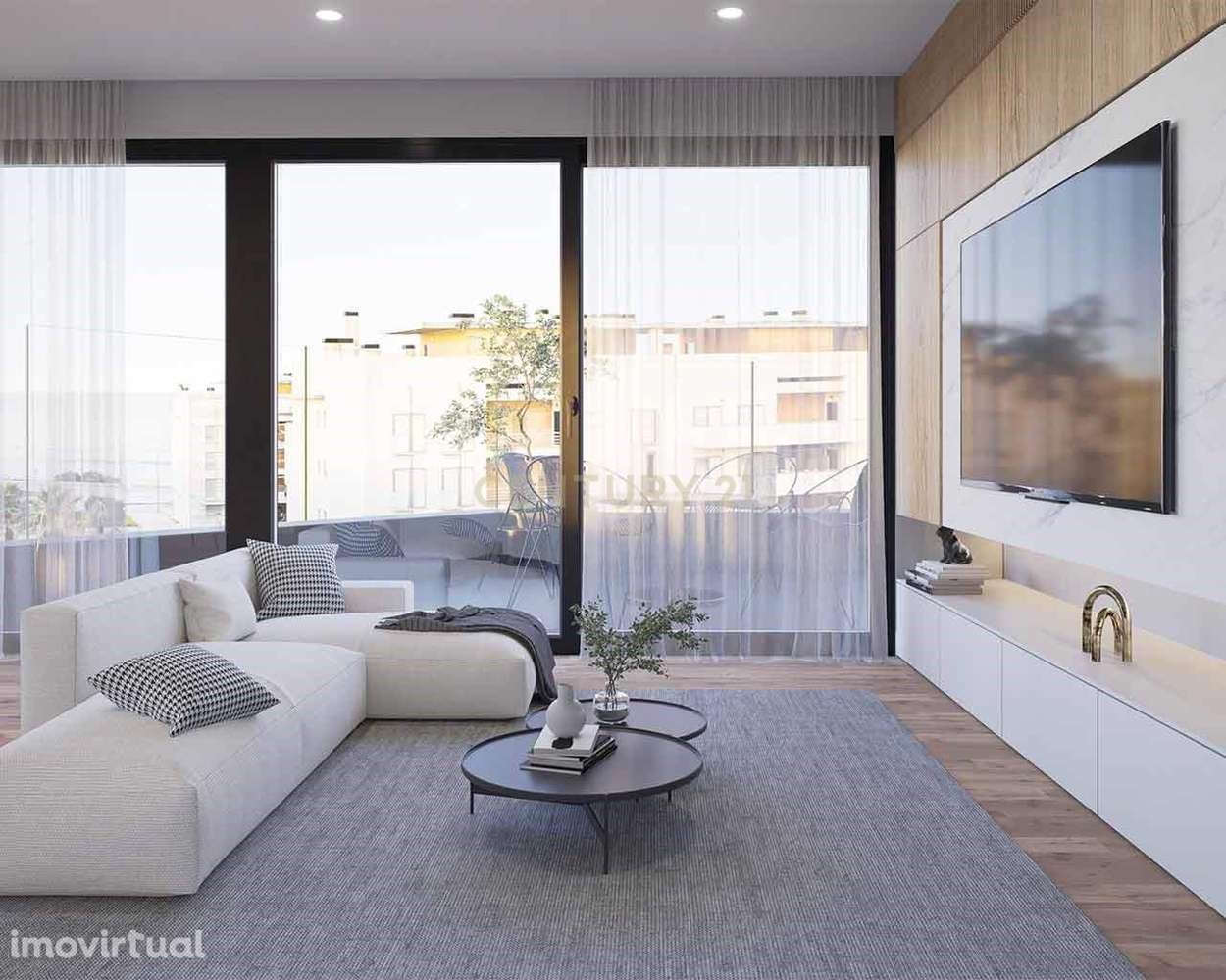 Apartamento T3 de luxo, com Piscina no rooftop, perto da praia - Grande imagem: 2/35