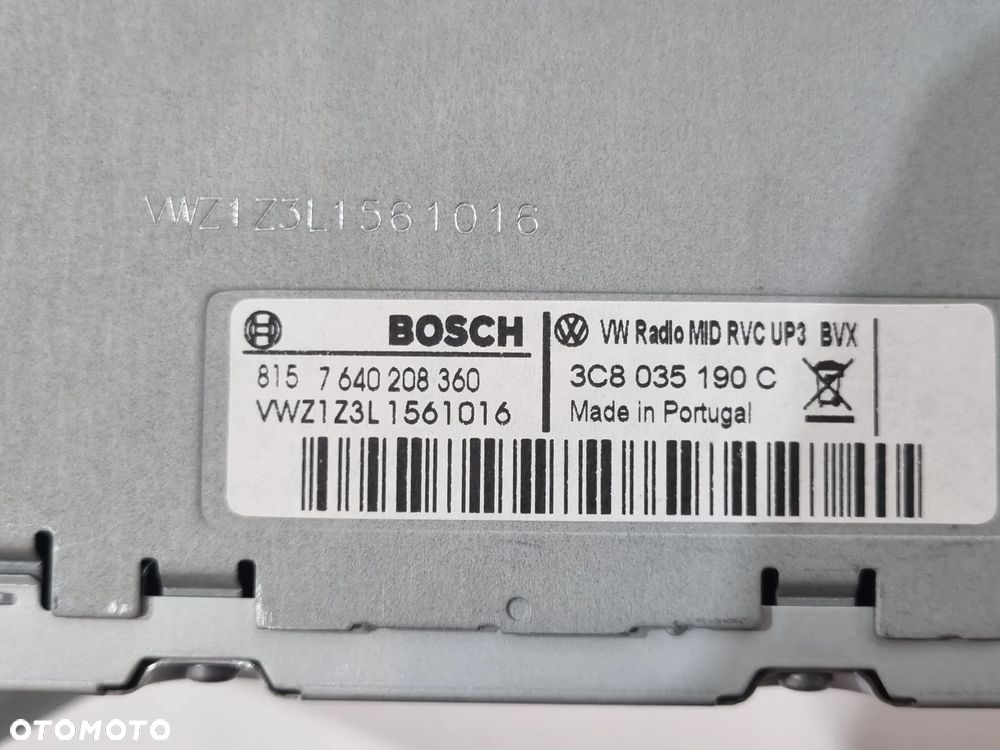 VW PASSAT B7 GOLF VI TIGUAN TOURAN SHARAN RADIO NAWIGACJA 3C8035190C - 6