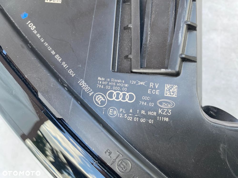 lampy audi a1 lift h7 h15 komplet eu całe - 9