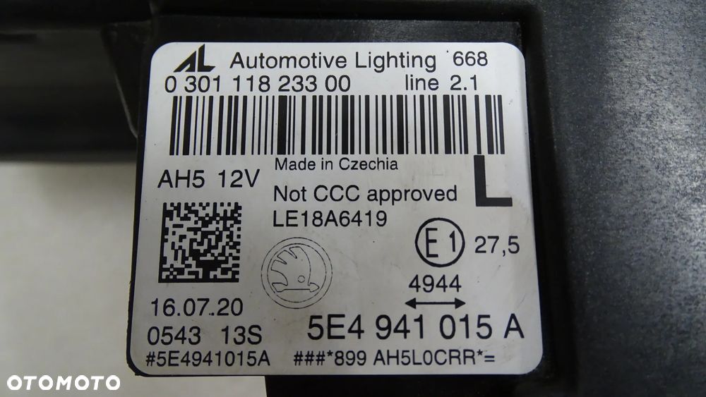 SKODA OCTAVIA IV 5E4 FULL LED - lampa przednia lewa - 14