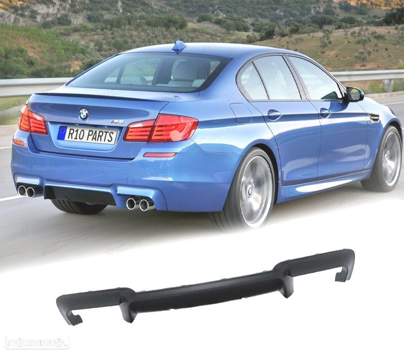 DIFUSOR BMW SERIE 5 F10 F11 10-13 LOOK M5 ABS - 1