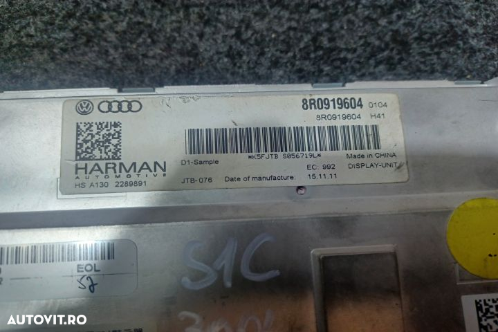 Display bord 8R0919604 Display ecran afisaj bord navigatie mmi Audi A - 3