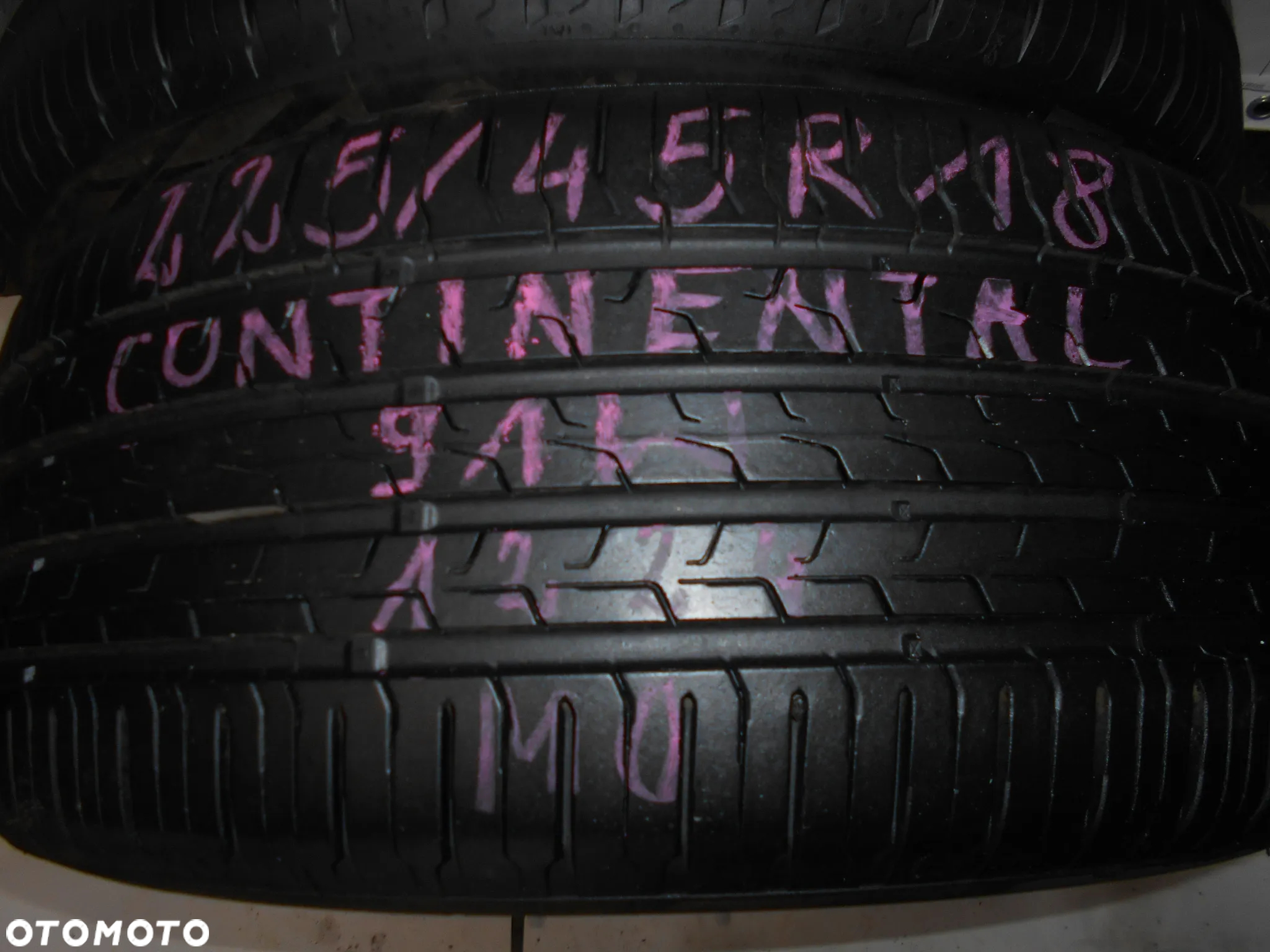 OPONY 225/45R18 CONTINENTAL ECO CONTACT 6 MO DOT 1224 / 2821 7MM - 3