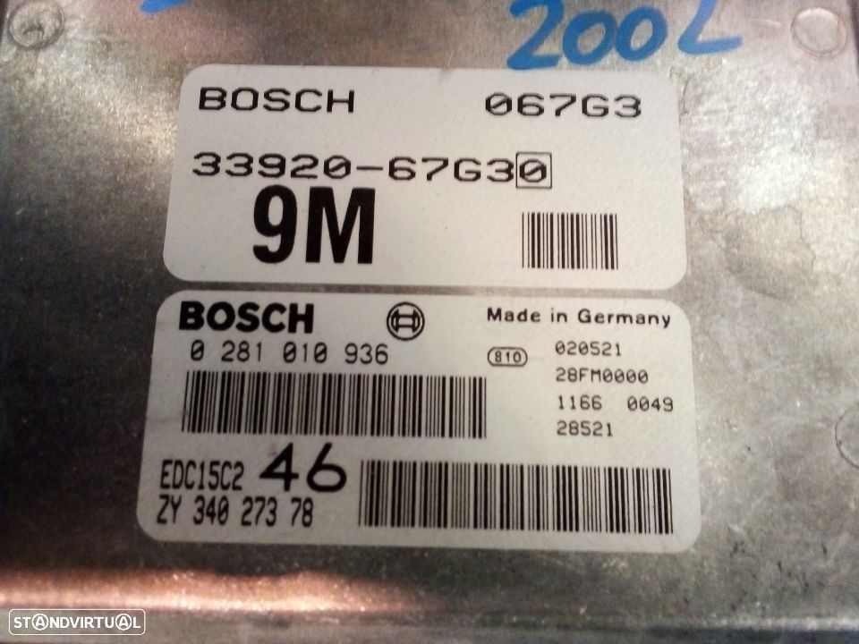 Centralina Suzuki Grand Vitara 2.0 HDI 2002 - 2