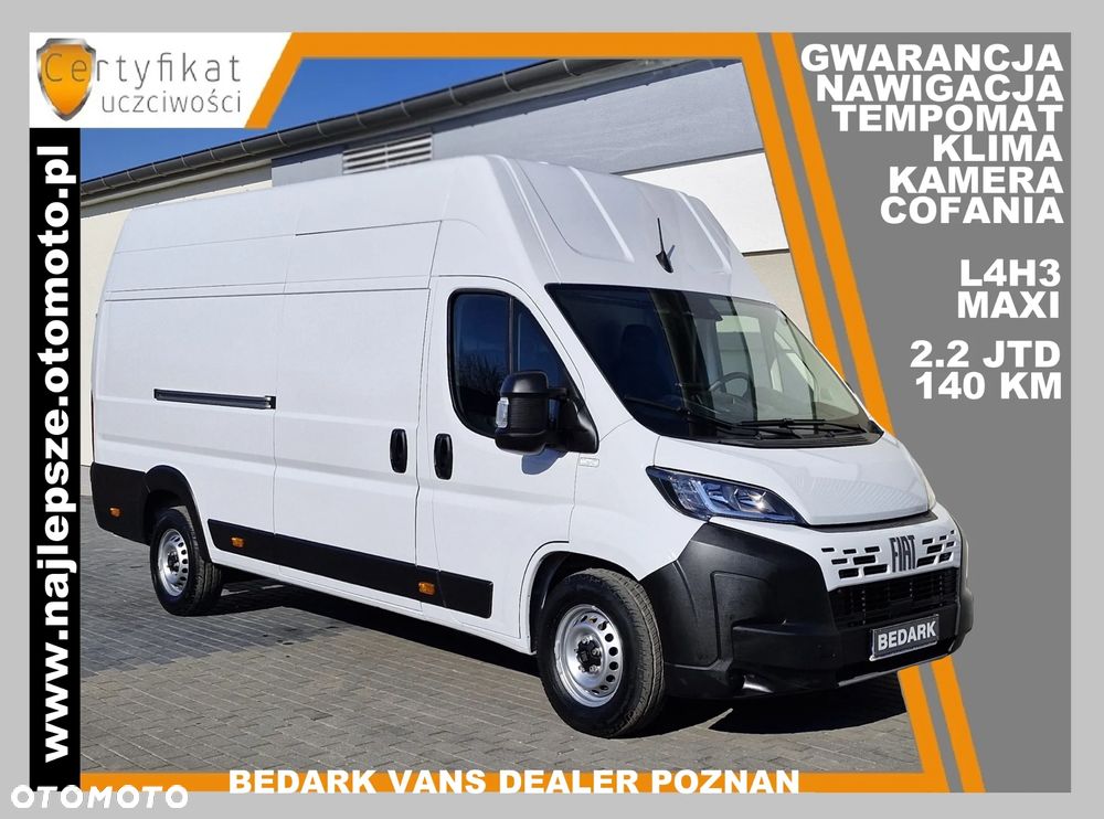 Fiat Ducato, L4H3 MAXI, nawigacja, kamera cofania, tempomat, klima