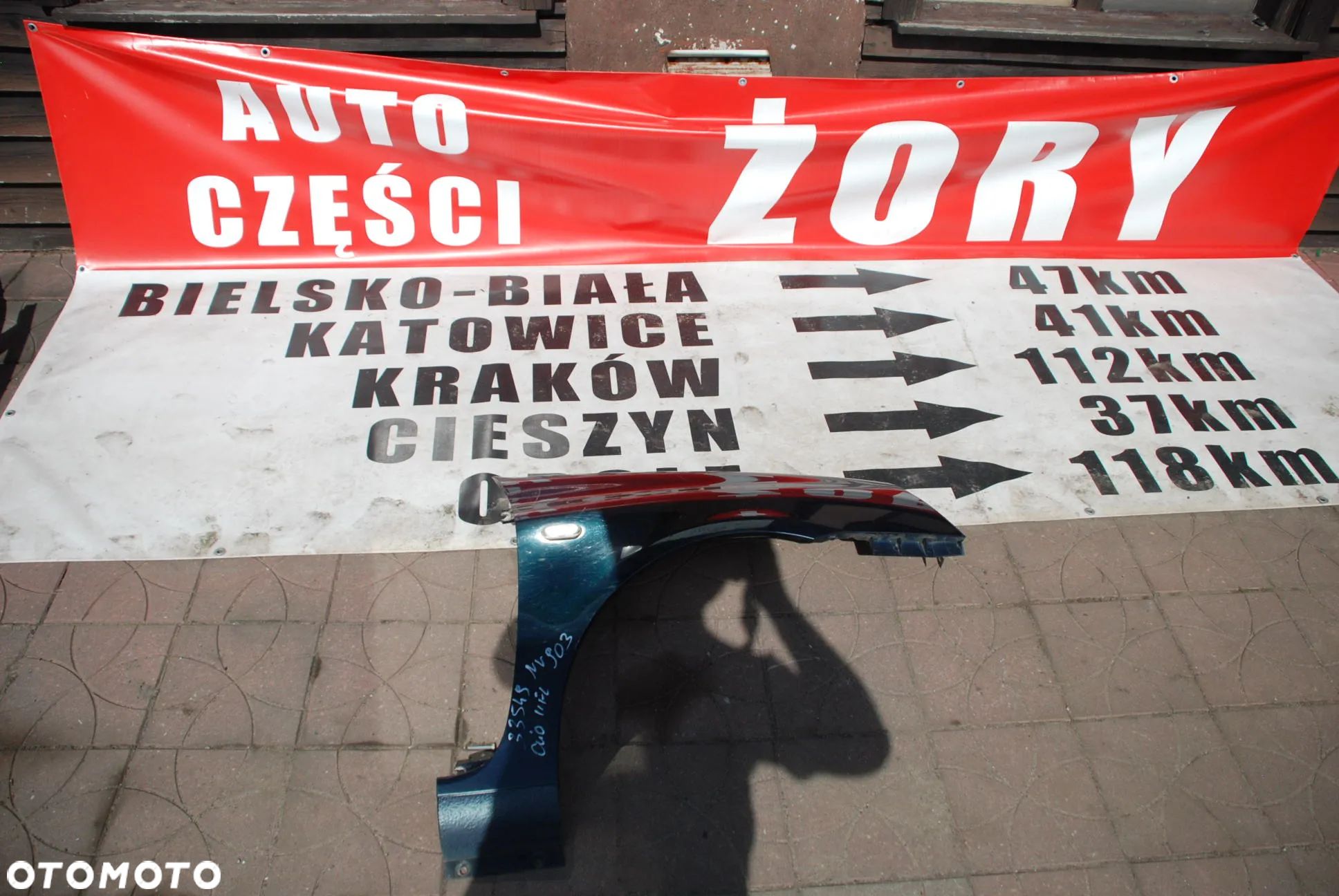 renault clio II FL błotnik kolor NV903 nr 33549 WYSYŁKA - 1