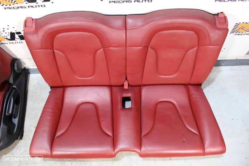 Conjunto De Bancos Audi Tt (8J3)  Bancos Audi Tt 8J Em Pele Vermelha - 6