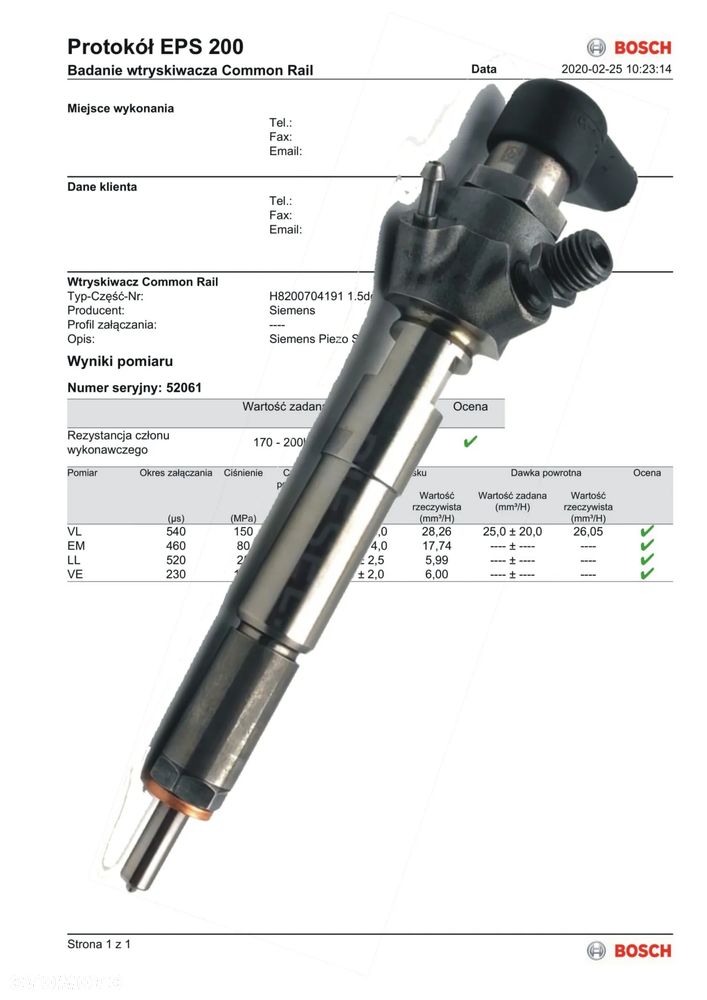 WTRYSK SIEMENS BOXER TRANSIT 2.2HDI BK2Q-9K546-AG - 1