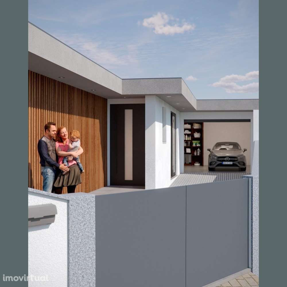 Moradia T3 geminada com terraço e garagem - Grande imagem: 2/9