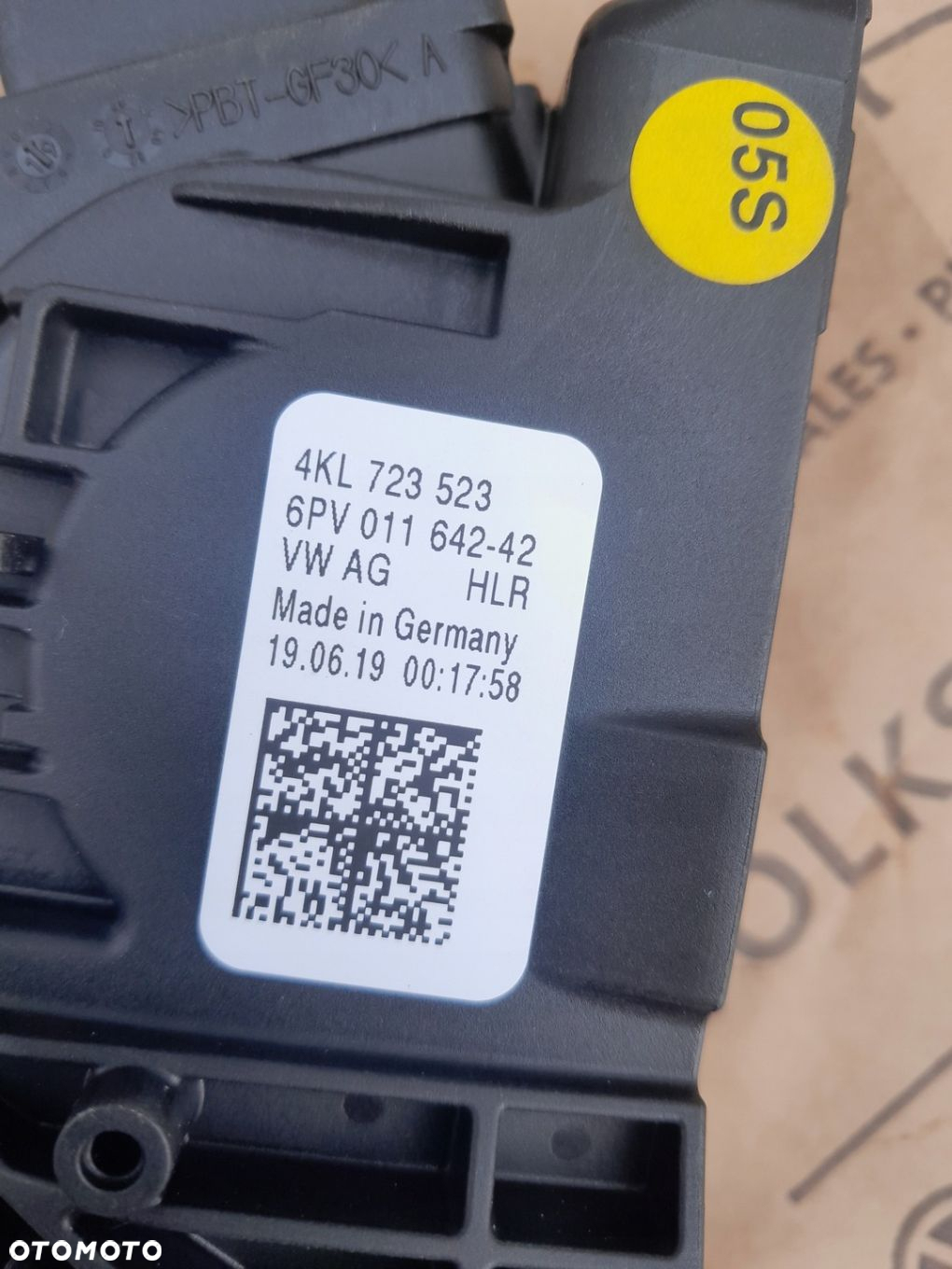 Audi E-TRON 55 POTENCJOMETR PEDAŁ GAZU 4KL723523 - 4