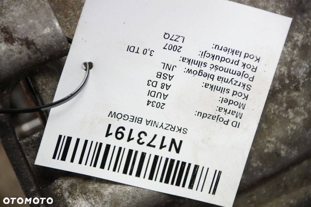 SKRZYNIA BIEGÓW AUDI A8 D3 JNL 3.0 TDI - 5